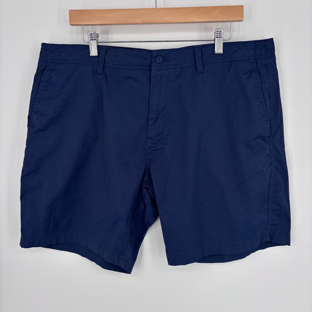 Duck Head Harbor Performance Shorts Mens 38 Navy Blue Stretch Southern Preppy